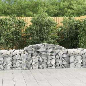 7 db íves horganyzott vas gabion kosár 300x50x60/80 cm kép