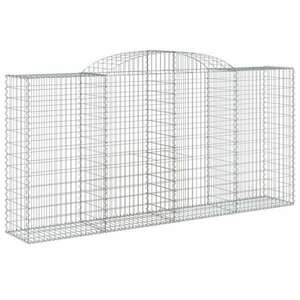 Íves horganyzott vas gabion kosár 300 x 50 x 140/160 cm kép