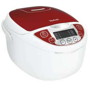 Multicooker Tefal Fuzzy Logic RK705138, 750W, 5 L, 12 program, időzítő, fehér/piros kép