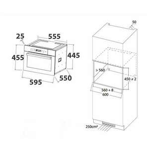 Beépített gőzsütő Caso Germany, SteamMaster E56, elektromos, gőzsütés, max. 250°C, 14 funkció, 45 l, LED digitális kijelző, érintőképernyő, időzítő, kapcsolható LED belső világítás, víztartál kép