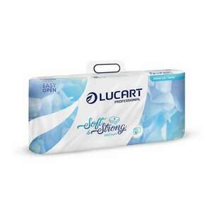 Lucart Soft and Strong toalettpapír, 3 rétegű kistekercses 10 tekercs fehér (811C08) kép