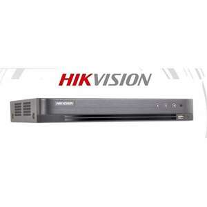 Hikvision DVR rögzítő - DS-7204HUHI-K1/P (4 port, 5MP/48fps, 2MP/100fps, H265+, 1x Sata, Audio, I/O, PoC) kép