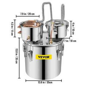 Pálinkafőző, lepárló, alkohol desztilláló - 30l kép