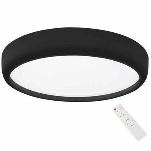 Távirányítós dimmelhető mennyezeti fekete LED lámpa 36W Milagro Gea Black 3000-6000K 2520lm (ML6394) kép