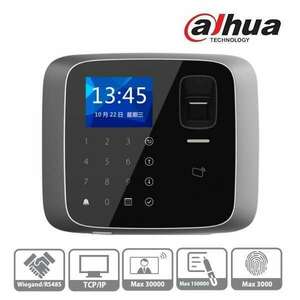 Dahua ASI1212A(V2) 2, 4"TFT, RFID(13, 56MHz)+kód+ujjlenyomat, RS-485/Wiegand/RJ45, I/O, IP55 beléptető vezérlő kép