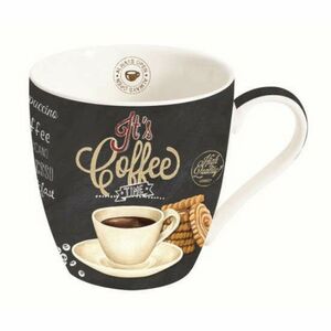 R2S.1010ICTW Porcelánbögre 350ml, dobozban, It&- 039;s Coffee Time White kép