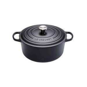 Le Creuset Signature Roaster 22cm Lábas - Fekete kép