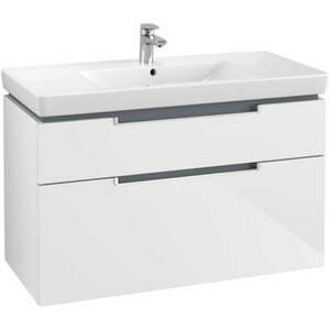 VILLEROY & BOCH Subway 2.0 fürdőszobai alsószekrény 2 fiókos white wood A91500E8 kép