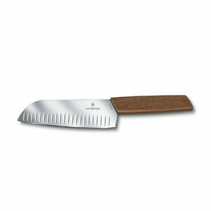 VICTORINOX Swiss Modern santoku kés, barázdált pengével (17 cm) diófa - 6_9050_17KG kép