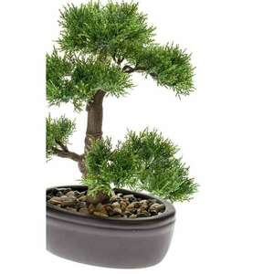 Emerald zöld cédrus műbonsai 32 cm 420001 kép