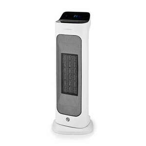 SmartLife kerámia PTC fűtőventilátor, Wi-Fi, 2000 W, 2 hőbeállítás, oszcilláló, kijelző, távirányító, 10 - 49 °C, fehér kép