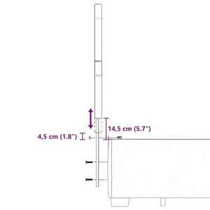 vidaXL világosszürke szövet rugós ágy matraccal 120 x 190 cm kép