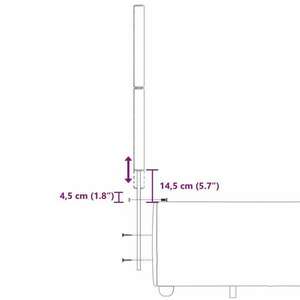 vidaXL sötétbarna szövet rugós ágy matraccal 200 x 200 cm kép