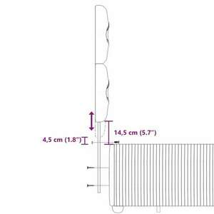 vidaXL sötétszürke szövet rugós ágy matraccal 140 x 190 cm kép