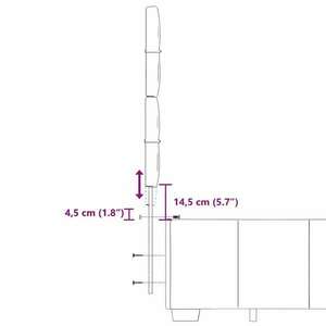 vidaXL világosszürke szövet rugós ágy matraccal 120 x 200 cm kép