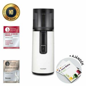 Hurom H400 Slow Juicer (FEHÉR) + Juice Biblia kép