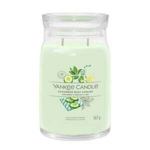 Yankee Candle Signature Cucumber Mint Cooler Illatgyertya 567g (1728894E) kép