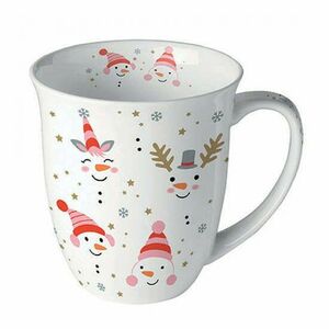 AMB.38418850 Funny snowmen porcelánbögre 0, 4l kép