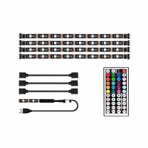 TV RGB LED szalag készlet - 4 x 50 cm kép