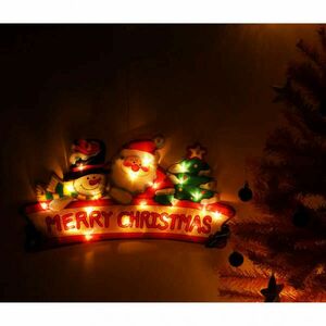 LED lámpák függő karácsonyi dekoráció Merry Christmas 45cm kép