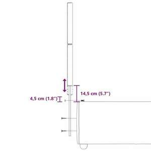 vidaXL tópszínű szövet rugós ágy matraccal 90 x 190 cm kép