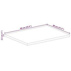 vidaXL tömör újrahasznosított fa téglalap alakú asztallap 90x80x2, 5 cm kép