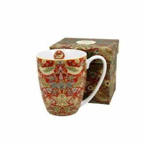 D.G.27389 Porcelánbögre 300ml dobozban, William Morris: Strawberry Thief Red kép