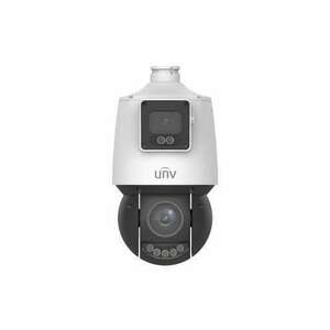 Uniview Prime 2x4MP Dual lencsés Lighthunter 4mm fix és 4, 8-120mm motoros objektívvel ellátott PTZ kamera W IPC94144SFW-X25-F40C kép