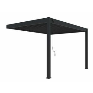 ROJAPLAST INTRO PLUS BIOKLIMATIKUS PERGOLA FALHOZ 4X3 M - SZÜRKE, RAL 7016 kép