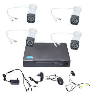 ECH DVR Combo Kit - 4 csatornás digitális Kamerarendszer 4 db beltéri HD Kamerával kép