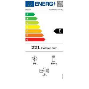 Sharp Hűtő alulfagyasztós SJ-FBB04DTXWE-EU kép