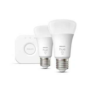 Philips Hue White izzó készlet 10W 1100lm 2700K E27 - Meleg fehér kép