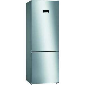 Bosch KGN49XLEA Serie 4 Kombinált hűtőszekrény, 435L, M: 203cm, NoFrost, VitaFresh rendszer, E energiaosztály, inox kép