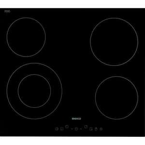 Beko HIC-64402 Beépíthető vitrokerámia főzőlap, 58 cm, 4 főzőzóna, Touch Control, Fekete kép