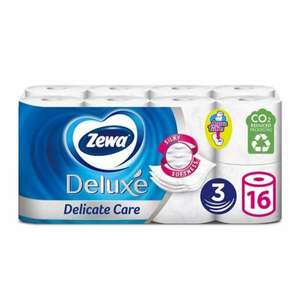 Toalettpapír 3 rétegű kistekercses 100% cellulóz 16 tekercs/csomag delicate care deluxe zewa kép