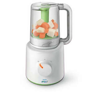 Philips Avent SCF870/20 Pároló- és turmixgép 400W, Fehér-Zöld kép