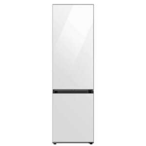 Samsung RB38A7B6D12/EF kombinált hűtőszekrény, M: 203 cm, 390 l, No Frost, Optimal & Humidity Fresh+, digitális inverter motor, D energiaosztály, Fekete, Fehér ajtókkal kép