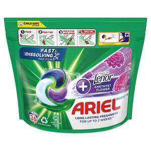 Ariel Allin1 Pods +Touch of Lenor Amethyst Flower Mosókapszula 36 mosás kép