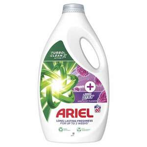 Ariel +Touch Of Lenor Amethyst Flower folyékony Mosószer 3L - 60 mosás kép