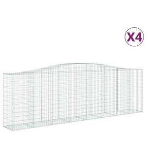 Íves horganyzott vas gabion kosár 400x50x120/140 cm kép