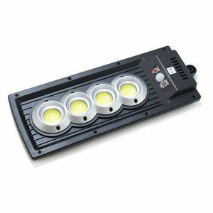 Napelemes kültéri LED lámpa, mozgásérzékelővel - 4 x extra erős COB LED / távirányítóval vezérelhető, 34 x 13 cm kép