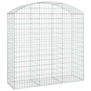 Íves horganyzott vas gabion kosár 150x50x140/160 cm kép