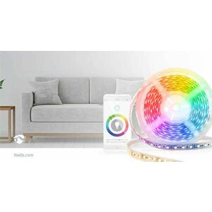 SmartLife LED Szalag | Wi-Fi | Hideg Fehér / Meleg Fehér / RGB | SMD | 5.00 m | IP44 | 2700 - 6500 K | 960 lm | Android™ / IOS kép