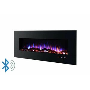 Elektromos be&eacute;pithető kandall&oacute; Advance, Art Flame, 520*1270*115 mm, 1500 W, Szines l&aacute;ng, Bluetooth, T&aacute;vir&aacute;nyit&oacute; kép