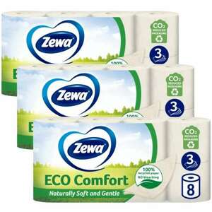 Zewa Eco Comfort 3 rétegű Toalettpapír 3x8 tekercs kép