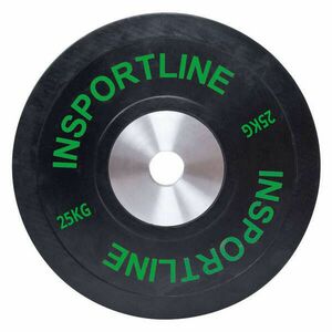 Gumis súlytárcsa inSPORTline Bumper Plate 25 kg 50 mm kép