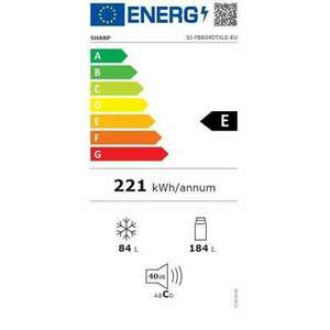 Sharp Hűtő alulfagyasztós SJ-FBB04DTXLE-EU kép