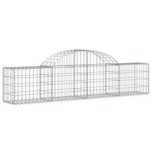 6 db íves horganyzott vas gabion kosár 200x30x40/60 cm kép