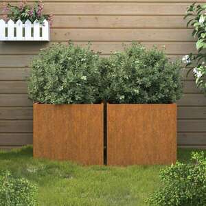 vidaXL 2 db corten acél növénytartó 49x47x46 cm kép