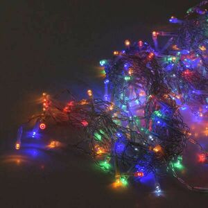 100 LED kültéri fényfüggöny IP44 védelemmel - multicolor kép